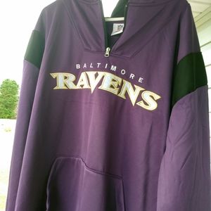 Baltimore Ravens Purple NFL Men's 1/4 Zip Hoodie